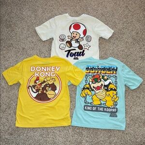 🎮Nintendo Kids T-Shirts - Toad, Donkey Kong, Bowser🎮